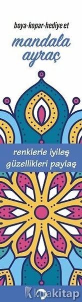 Mandala Ayraç Mavi