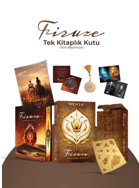 Firuze 1: Kehribar  Ateşi – Tek Kitaplık  Kutu Yan Boyamalı