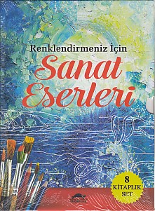 Renklendirmeniz İçin Sanat Eserleri Seti; 8 Kitap