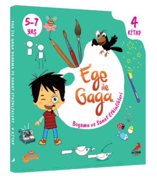 Ege ile Gaga Boyama ve Sanat Etkinlikleri (4 Kitap)