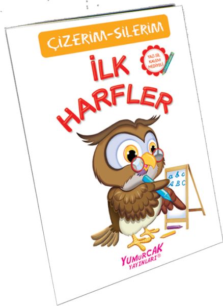 İlk Harfler (Çizerim-Silerim) - Kalem Hediyeli