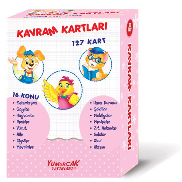 Kavram Kartları 127 Kart; Okul Öncesi