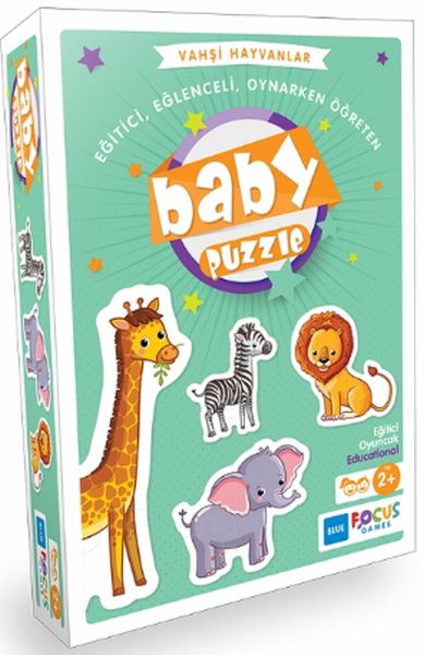 Blue Focus Vahşi Hayvanlar - Baby Puzzle