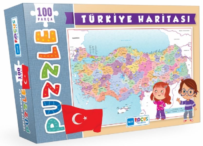 Türkiye Haritası Puzzle 100 Parça