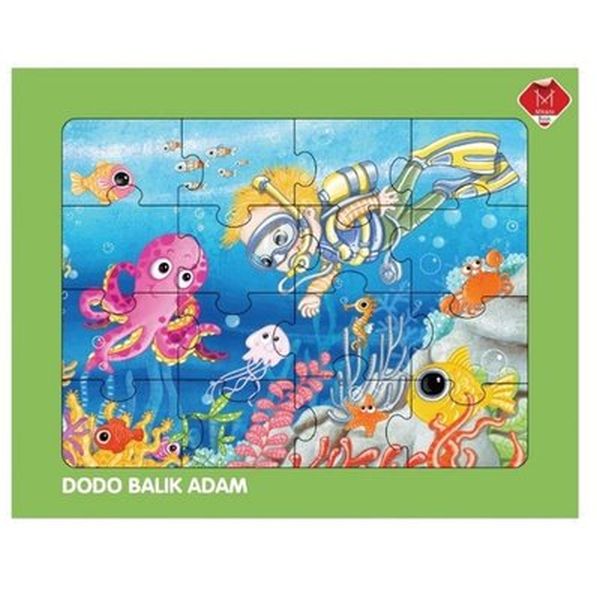 Dodo Balık Adam Yapboz 16 Parça +3 Yaş