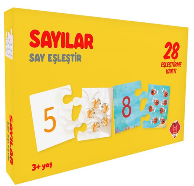 28 Eşleştirme Kartı - Sayılar - Say Eşleştir 3+
