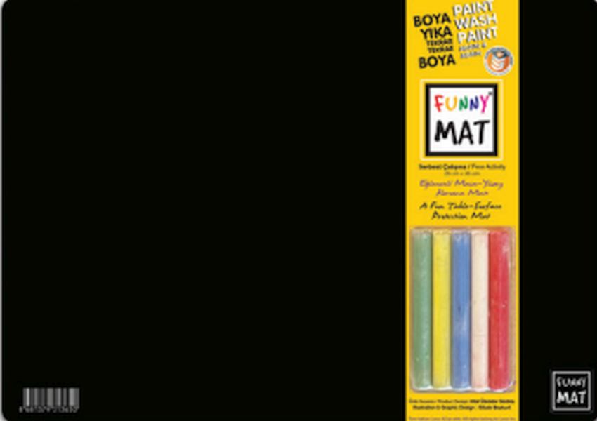 Funny Mat Black (Tebeşirli) Serbest Çalışma 25X35Cm