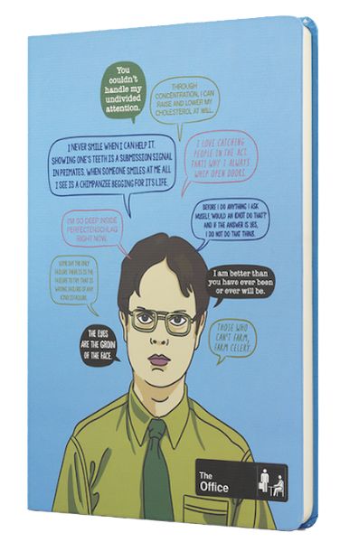 The Office Sert Kapak Butik Defter Mavi