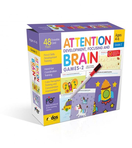 Attention Development, Focusing and Brain Games-2 - Grade-Level 2 - Ages 4-6
