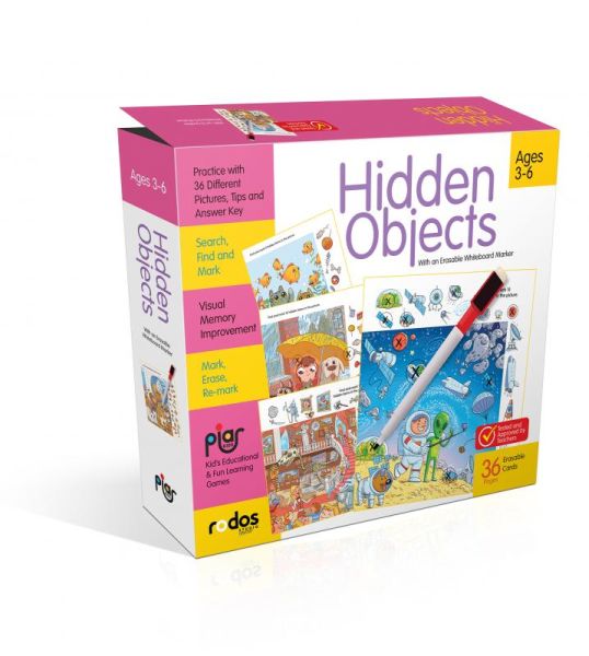Hidden Objects - Practice With 36 Different Pictures - Search, Find And Mark - Ages 3-6