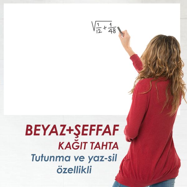 Beyaz Şeffaf Yazı Tahtası (Rulo)