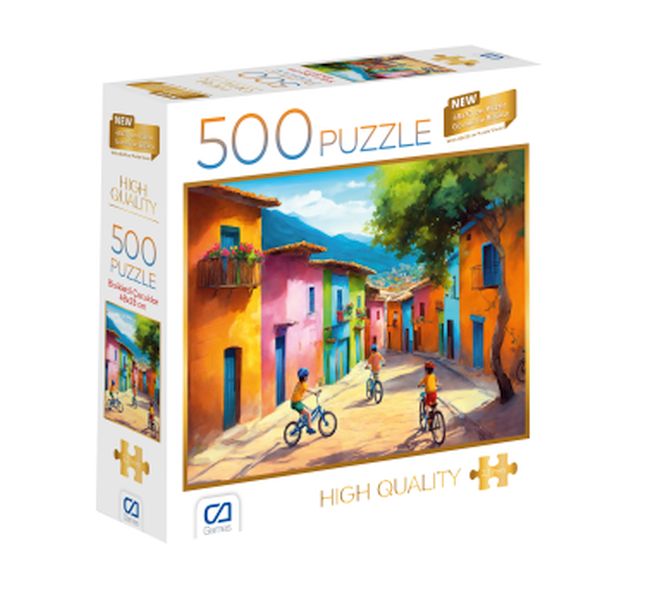 Bisikletli Çocuklar Puzzle 500