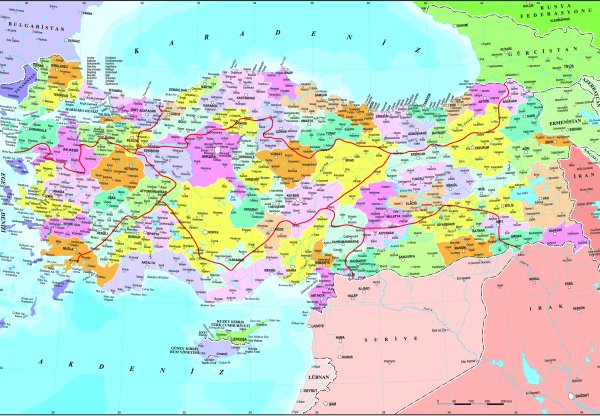 Anatolian Puzzle  Türkiye Siyasi Haritası 3269
