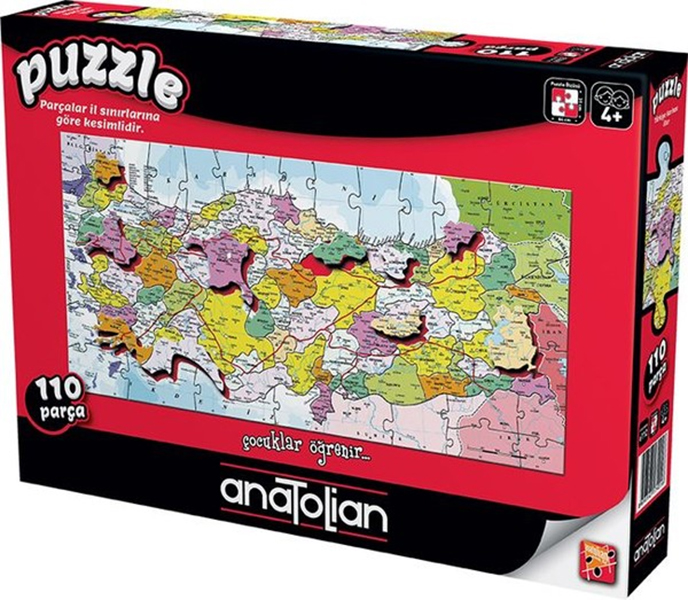 Türkiye Haritası İller (Puzzle 110) 7401
