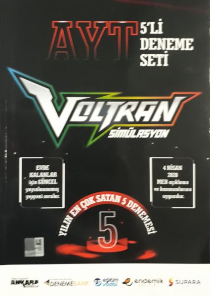 Ankara Yayınları AYT Voltran Simülasyon 5 li Deneme Seti 2020 Özel Ankara