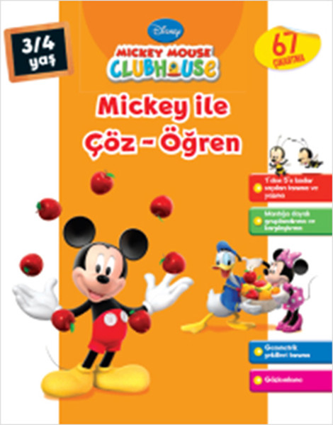 Mickey ile Çöz Öğren (3-4 Yaş); 67 Çıkartma
