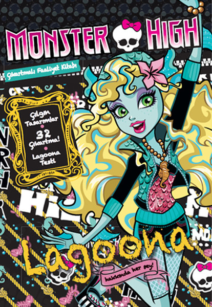 Monster High Lagoona Hakkında Her Şey Çıkartmalı Faaliyet Kitabı