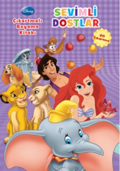 Disney Sevimli Dostlar Çıkartmalı Boyama Kitabı; 3+ Yaş