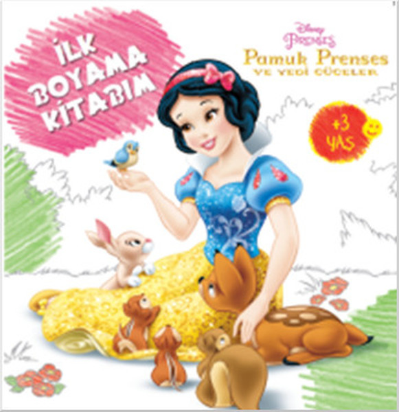 Disney Prenses Pamuk Prenses ve Yedi Cüceler İlk Boyama Kitabım +3 Yaş