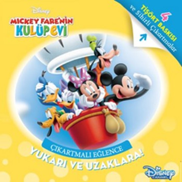 Mickey Fare'nin Kulüp Evi; Tişört Baskılı Yukarı Ve Uzaklara
