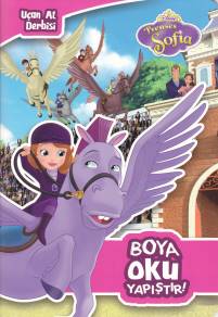 Disney Prenses Sofia Uçan At Derbisi Boya Oku Yapıştır