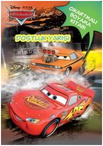 Disney Arabalar Dostluk Yarışı-Çıkartmalı Boyama Kitabı