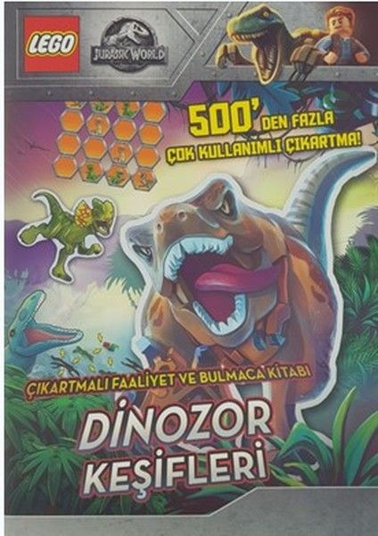 Lego Jurassic World Çıkartmalı Faaliyet ve Bulmaca Kitabı Dinozor Keşifleri