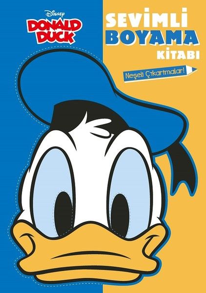 Donald Duck - Sevimli Boyama Kitabı; Neşeli Çıkartmalar !