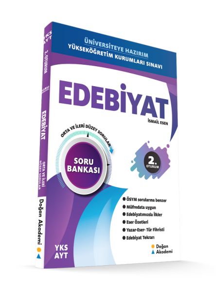 Doğan Akademi YKS-AYT 2. Oturum Edebiyat Soru Bankası Orta-İleri Düzey (Yeni)