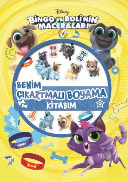 Bingo ve Roli Benim  Çıkartmalı Boyama Kitabım