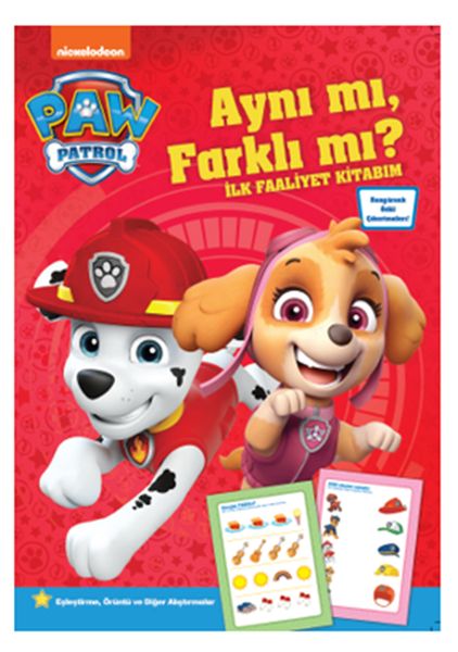 Paw Patrol Aynı mı, Farklı mı? - İlk Faaliyet Kitabım