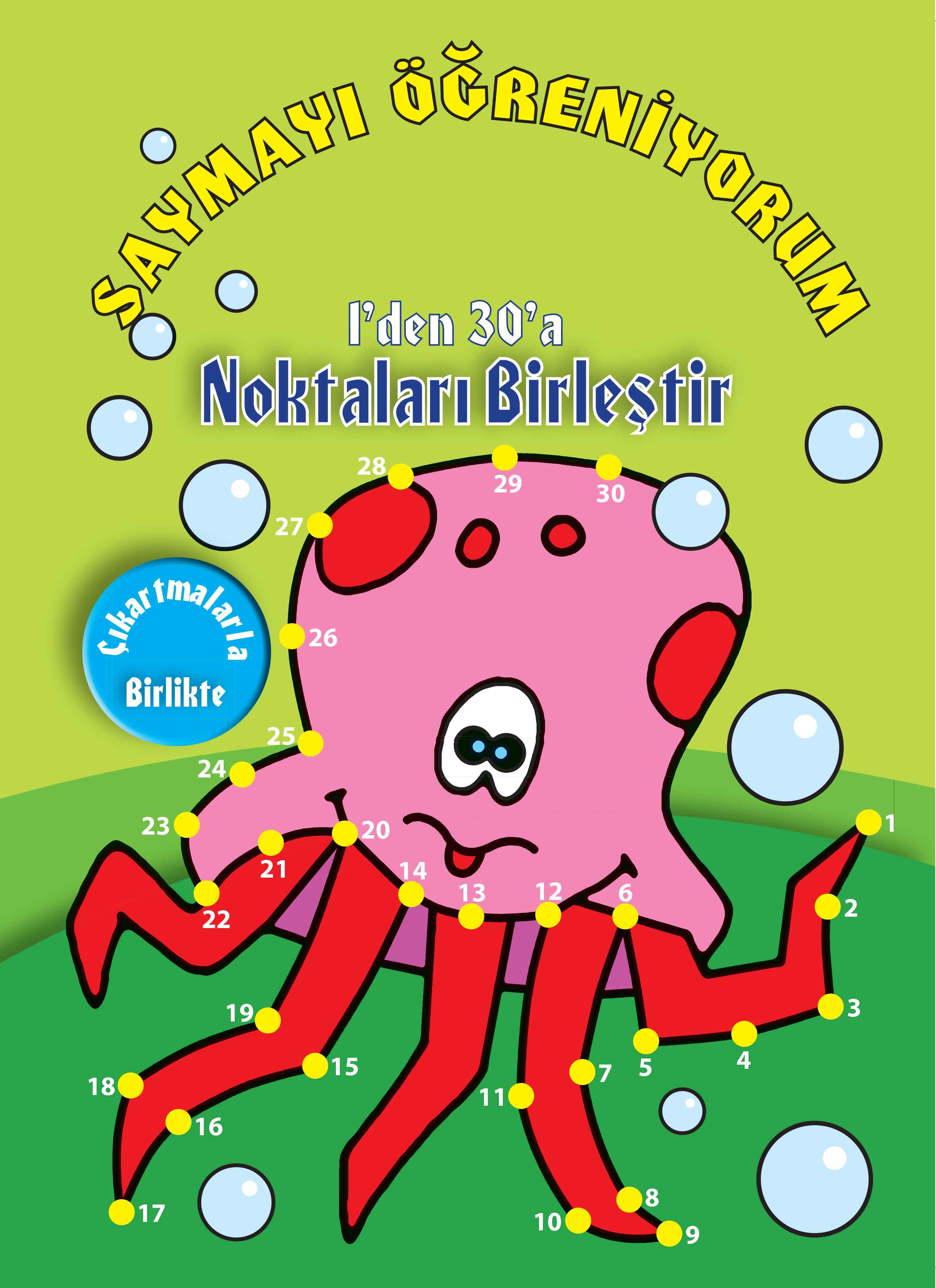 Saymayı Öğreniyorum; 1'den 30'a Noktaları Birleştir