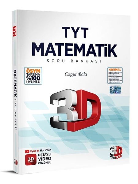 3D Yayınları  TYT Matematik Tamamı Video Çözümlü Soru Bankası
