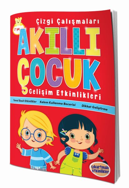 Akıllı Çocuk Çizgi Çalışmaları Gelişim Etkinlikleri (3+ Yaş)