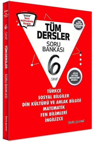 Tercih Akademi 6. Sınıf Tüm Dersler Soru Bankası-YENİ