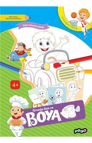 Süper Boyama Kitabı - 3; Örneğe Bak ve Boya