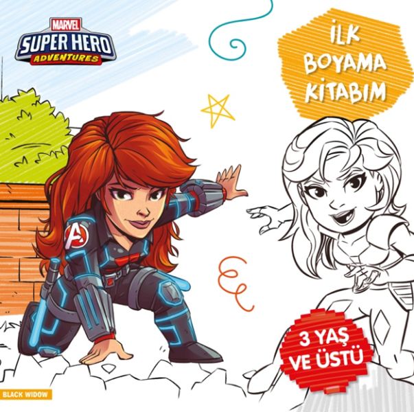 İlk Boyama Kitabım Black Widow - Marvel Super Hero Adventures