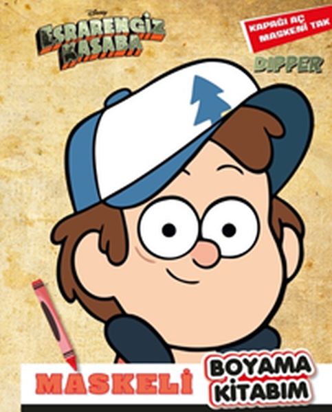Disney - Esrarengiz Kasaba Maskeli Boyama Kitabım Dipper