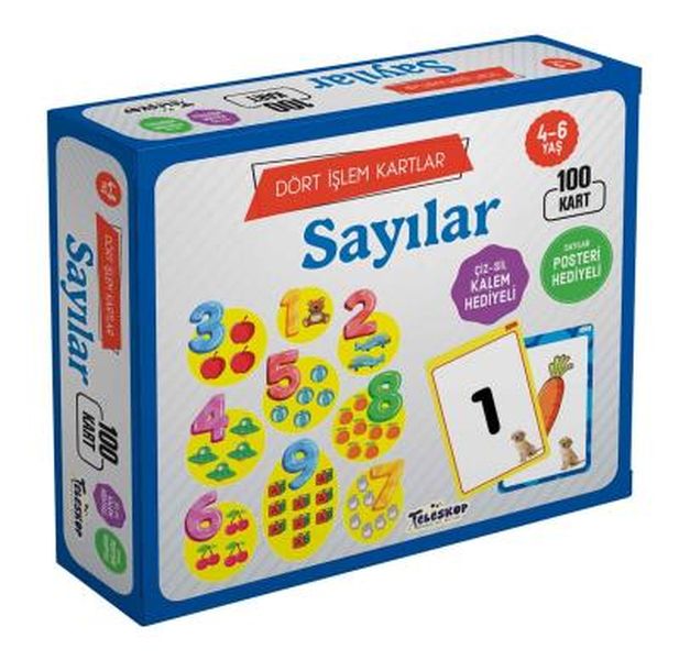 Sayılar / Dört İşlem Kartlar 4-6 Yaş