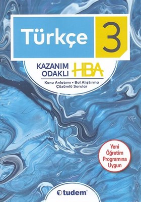 Tudem Yayınları 3. Sınıf Türkçe Kazanım Odaklı HBA Tudem