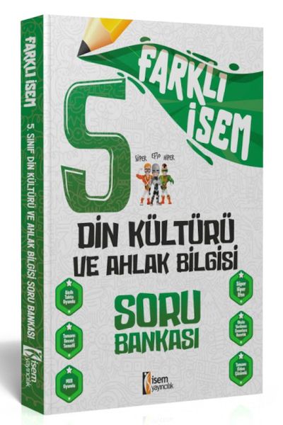 İsem Yayıncılık 2024 Farklı İsem 5.Sınıf Din Kültürü Ve Ahlak Bilgisi Soru Bankası