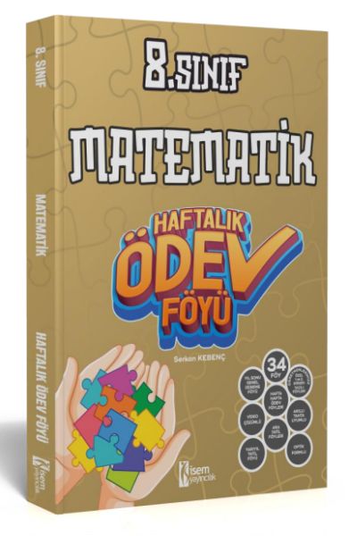 İsem Yayıncılık 2024 8.Sınıf Matematik Haftalık Ödev Föyü