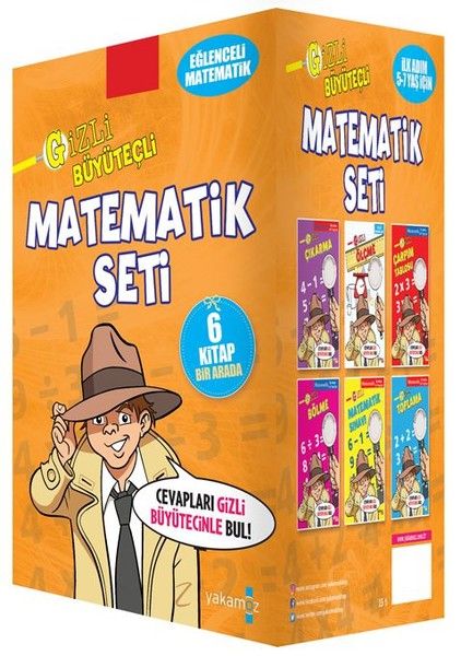 Gizli Büyüteçli Matematik Seti 6 Kitap