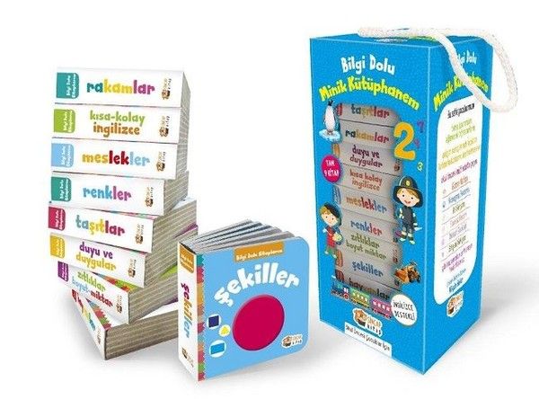 İngilizce Destekli Bilgi Dolu Minik Kütüphanem; (9 Kitap - Mavi Kutu)