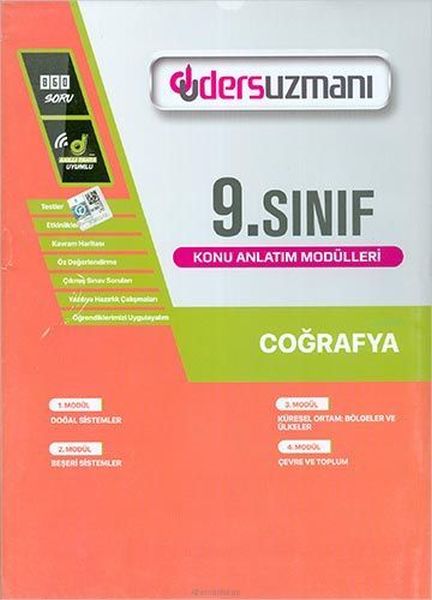 Ders Uzmanı 9. Sınıf Coğrafya Konu Anlatım Modülleri (Yeni)