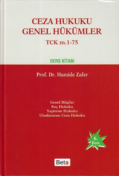 Ceza Hukuku Genel Hükümler - TCK m. 1-75 (Ciltli)