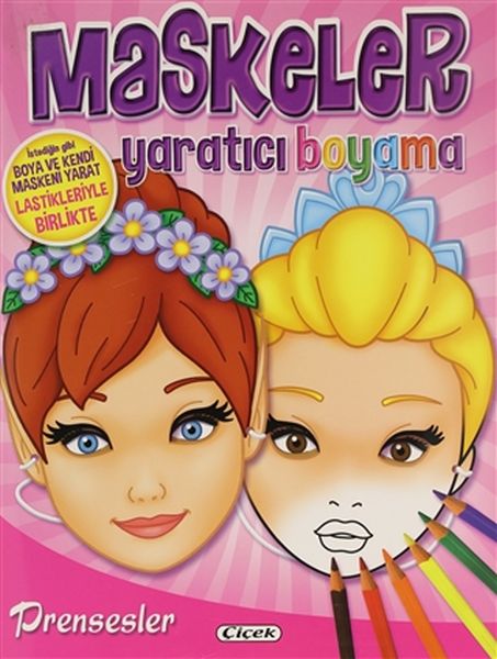 Maskeler Yaratıcı Boyama - Prensesler