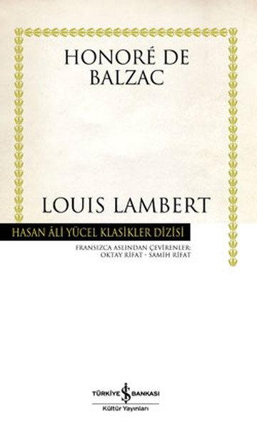 Louis Lambert - Hasan Ali Yücel Klasikleri (Ciltli)