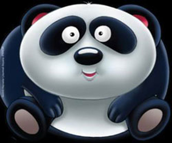 Panda; Sevimli Hayvanlar Çıkartmalı Boyama ,4-6 Yaş