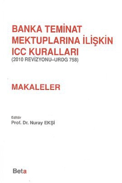 Banka Teminat Mektuplarına İlişkin ICC Kuralları-(Makaleler)